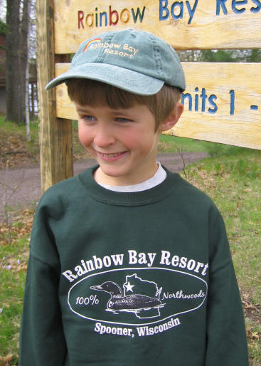 100% cotton sweat shirt with image of loon and Wisconsin.