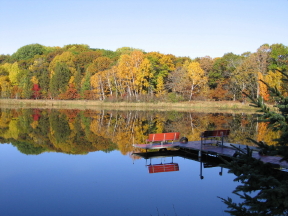 Late-September and early-October can bring out great colors in our bay.