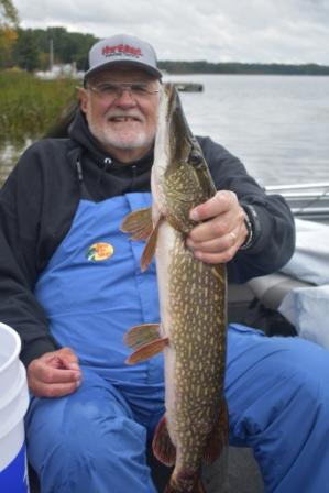 David R. with a 31-incher from Benoit Lake, September 2019.