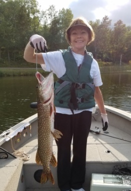 Deanna V. caught and released this nice 32-inch pike on Benoit Lake, in September 2019.  