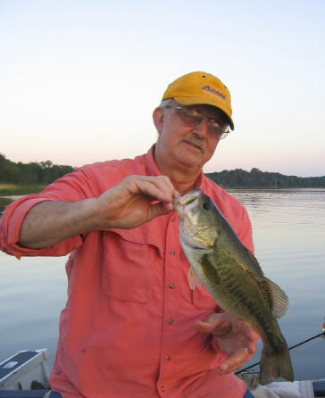 Cousin George N with a decent Benoit bass, June 2007.