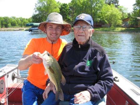 George and Ben C, Rainbow Bay Resort, near Spooner, Wisconsin, June 2019.