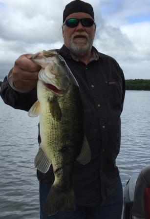 George C. also caught some beauties at a nearby lake.  This one was released.  May, 2016.