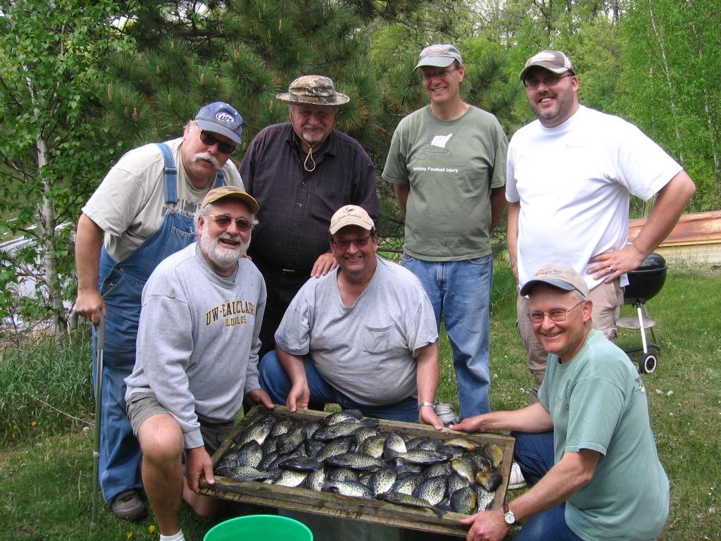 The UW-Barron County Fishing Club paid a visit to our lake on May 20.  We caught these mostly in a shallow bay using minnows under a bobber.