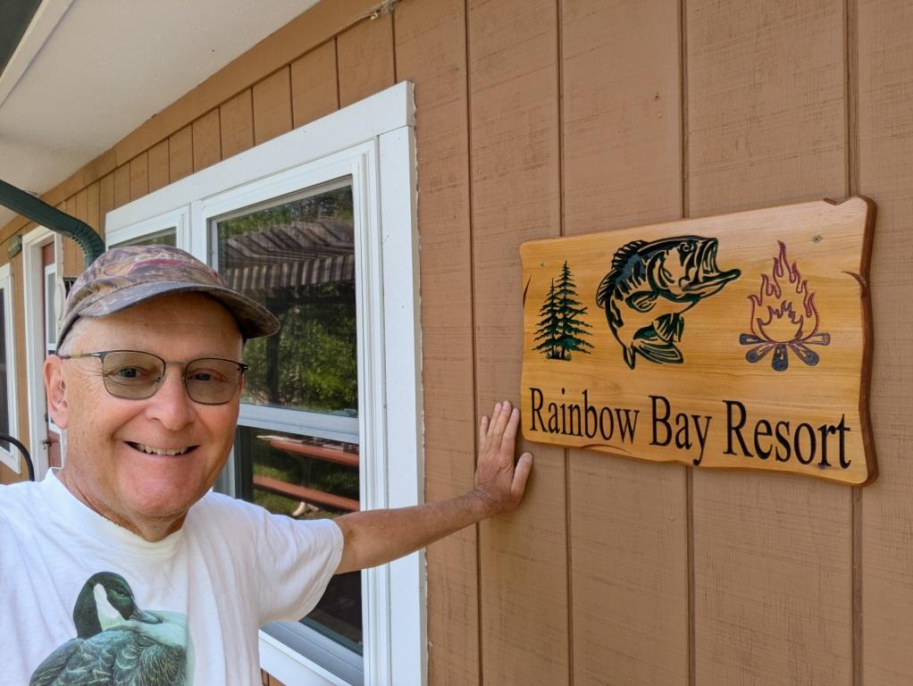 Dave C. has been the coowner and comanager of Rainbow Bay Resort since April 1999.  Photo taken in May 2025.