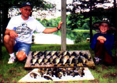 Jake and I caught a mess of nice gills and crappies during spring, when the fishing can be very good in our bay.