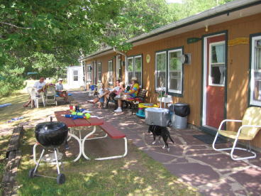 Lakeside of units 2-4.